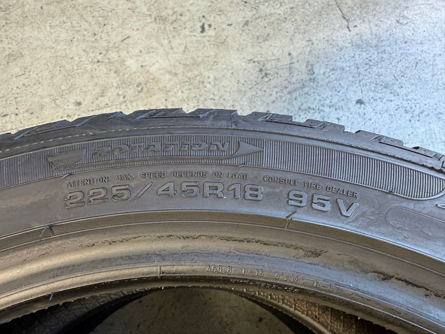 Usato: 2 Gomme 225/45R18 95V XL Fulda Invernali 95% residui