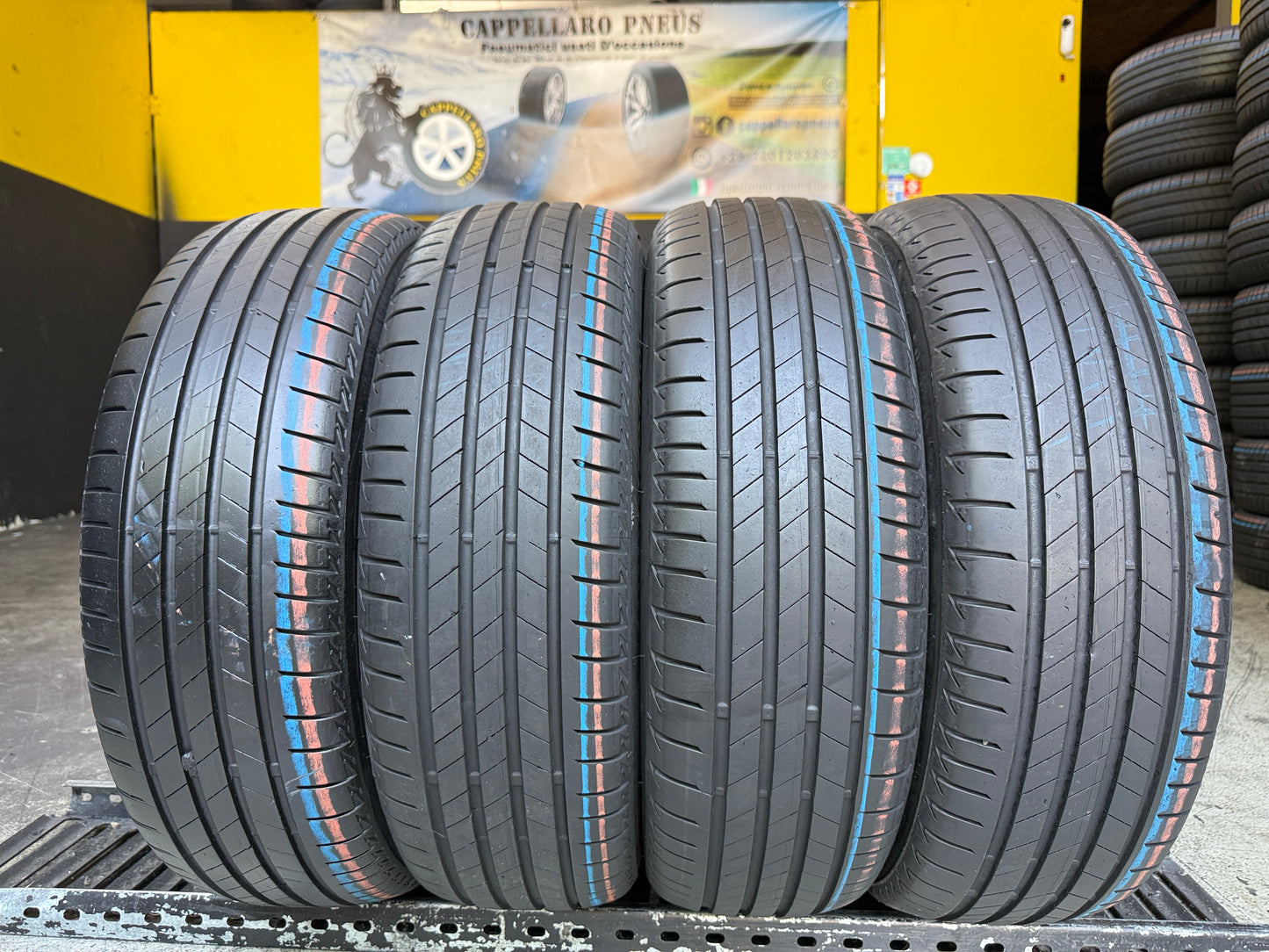 Usato: 4 Pneumatici Bridgestone Turanza T005 185/65R15 88H Estive 90% Residui