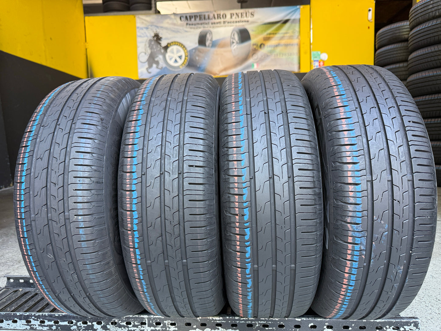 Usato: 4 Pneumatici Continental EcoContact 6 185/65R15 88H Estive 85% Residui DOT 2024