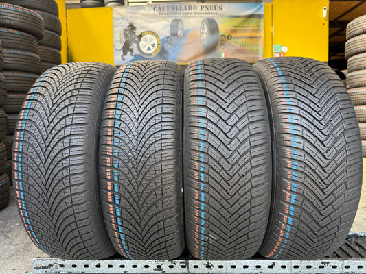 Usato: 4 Pneumatici 2 Continental AllSeasonContact + 2 Dunlop AllSeason 2 205/60R16 96H/96V 4 Stagioni 80% Residui