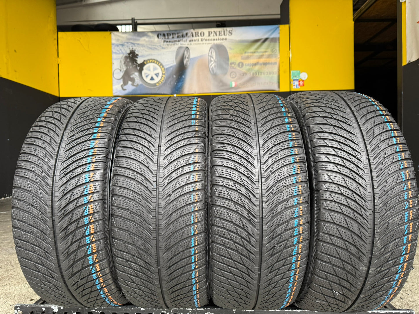 Usato: 4 Gomme 245/45R18 100V XL Michelin invernali 95% residui