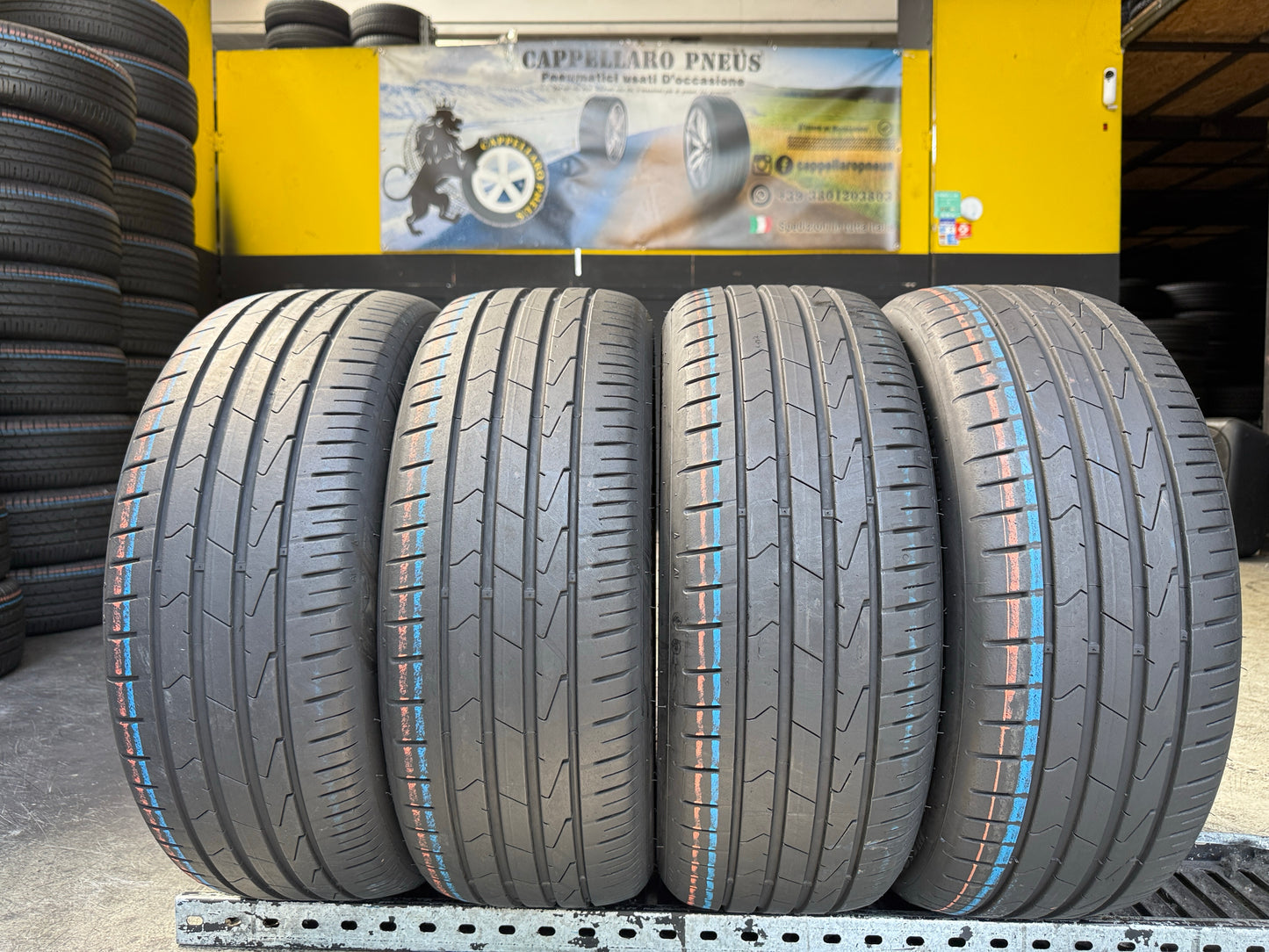Usato: 4 Pneumatici Hankook Ventus Prime 3 K125 195/55R16 91V XL Estivi 85% Residui