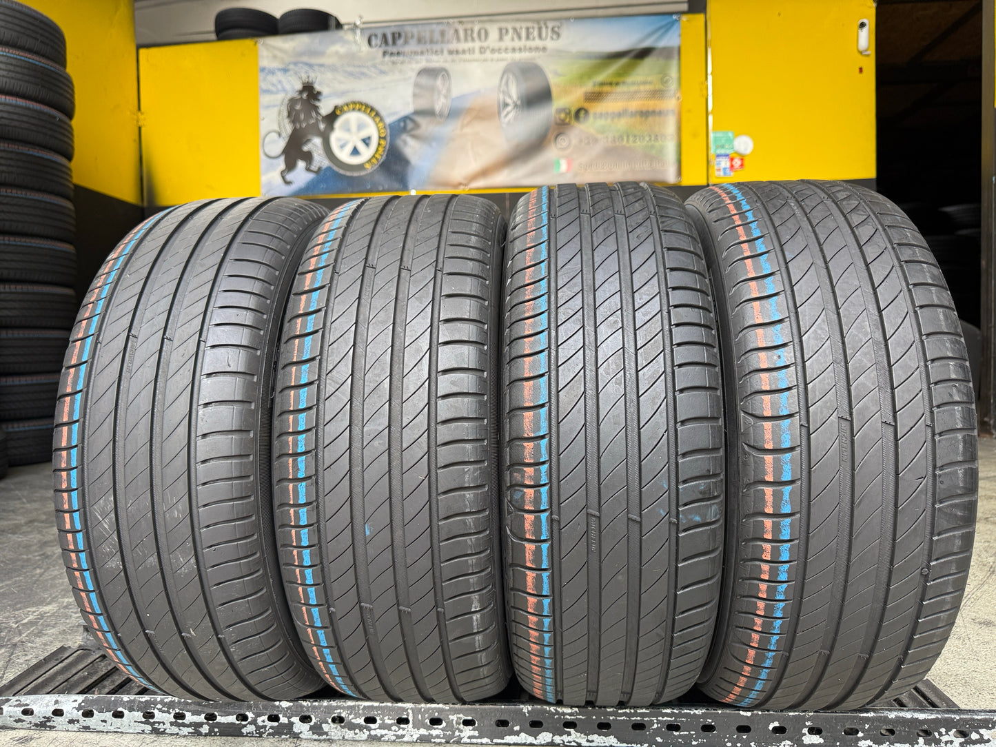 Usato: 4 Pneumatici Michelin Primacy 4+ 195/55R16 87H Estivi 80% Residui DOT 2024
