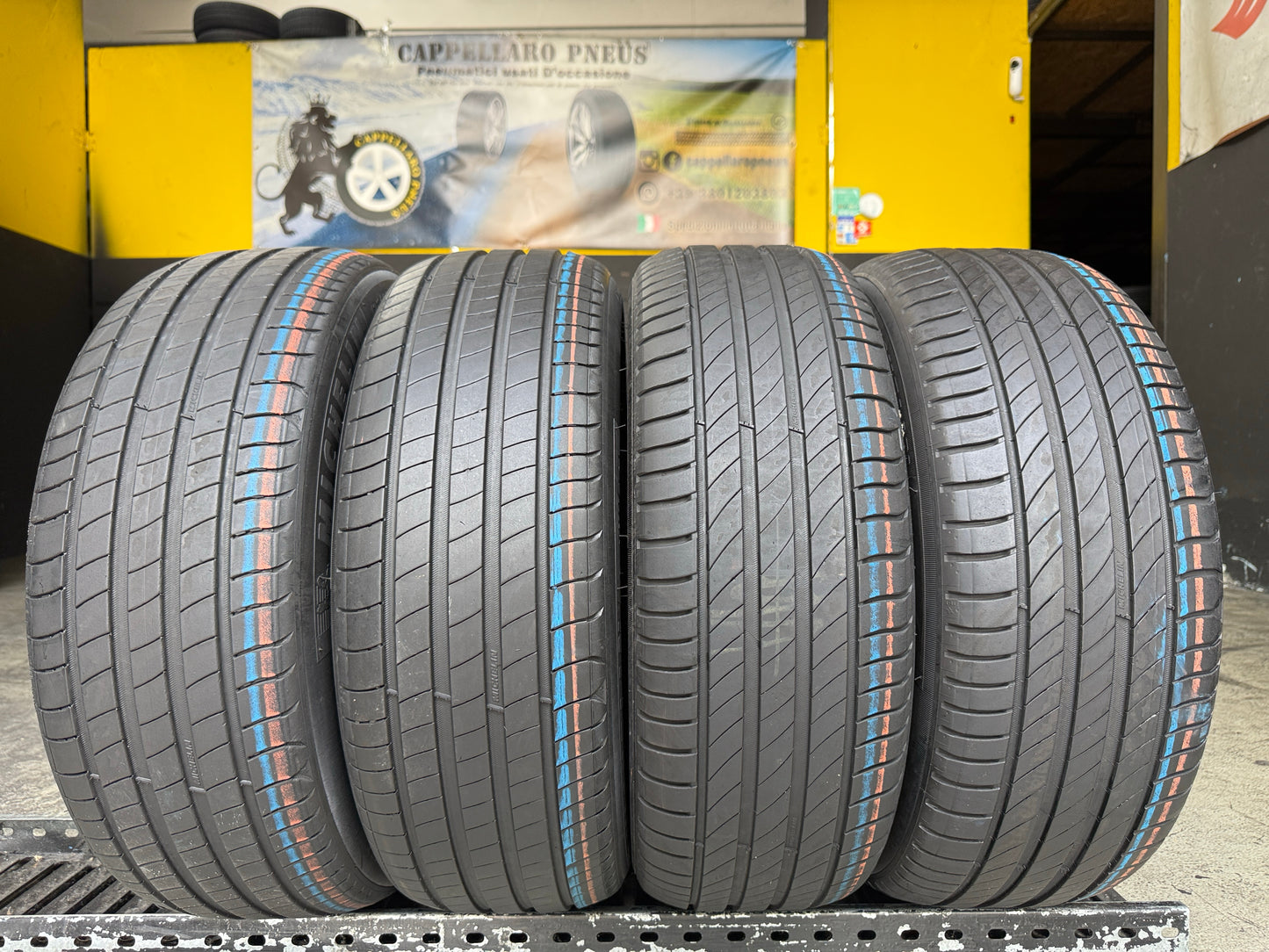 Usato: 4 Pneumatici Michelin Primacy 4 / e.Primacy 195/55R16 87H Estivi 80% Residui DOT 2023/2024