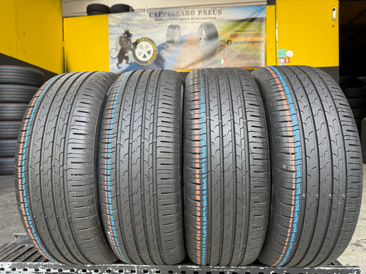 Usato: 4 Pneumatici Continental EcoContact 6 195/55R16 87H EVc Estivi 95% Residui DOT 2024