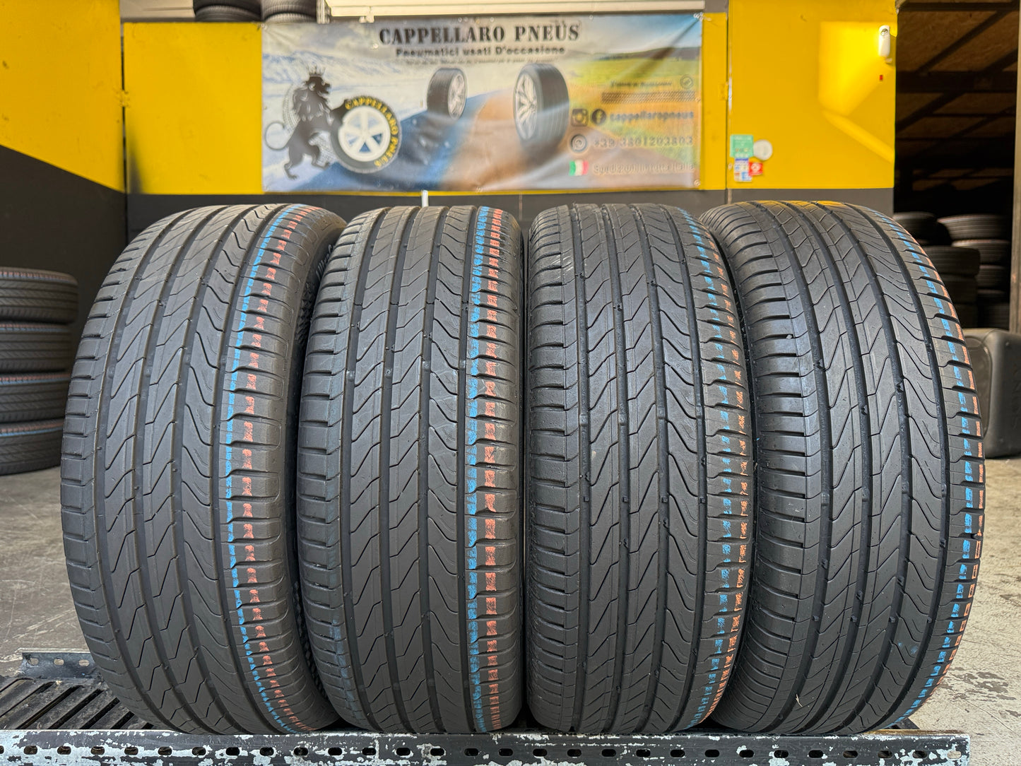 Usato: 4 Pneumatici Continental UltraContact 195/55R16 87V FR EVc Estivi 90% Residui