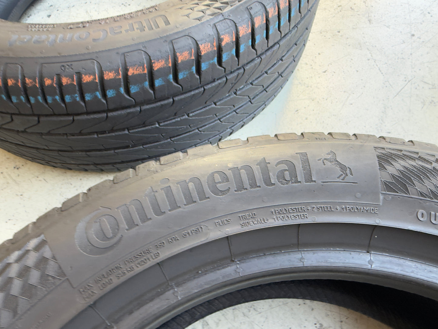 Usato: 4 Pneumatici Continental UltraContact 195/55R16 87V FR EVc Estivi 90% Residui