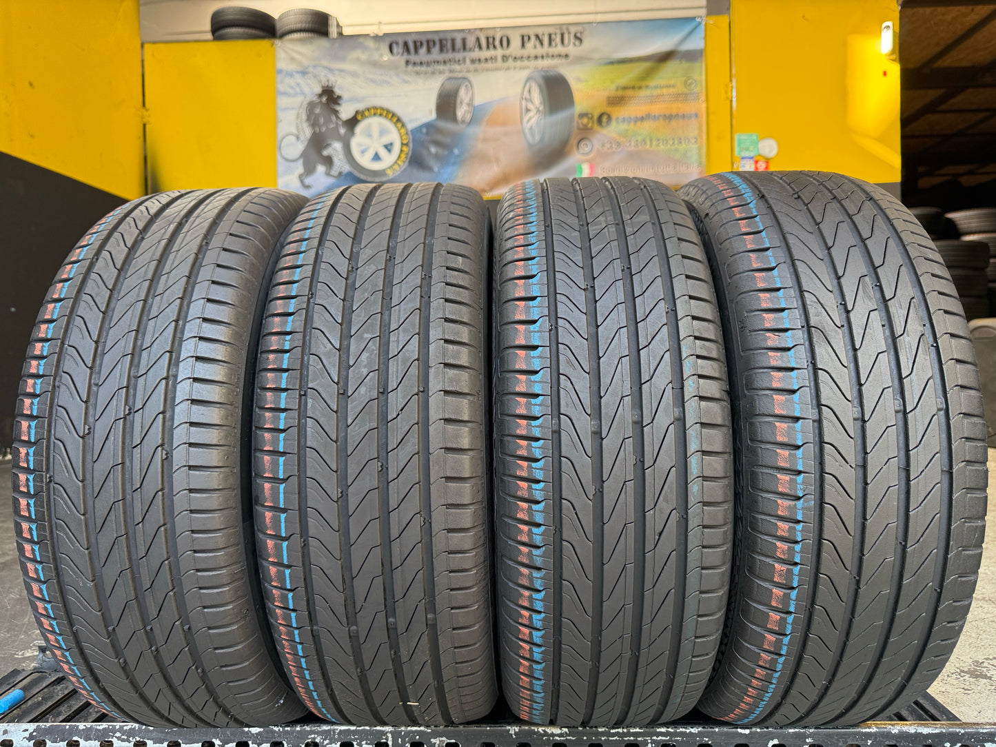 Usato: 4 Pneumatici Continental UltraContact 195/55R16 91V XL FR EVc Estivi 90% Residui DOT 2025