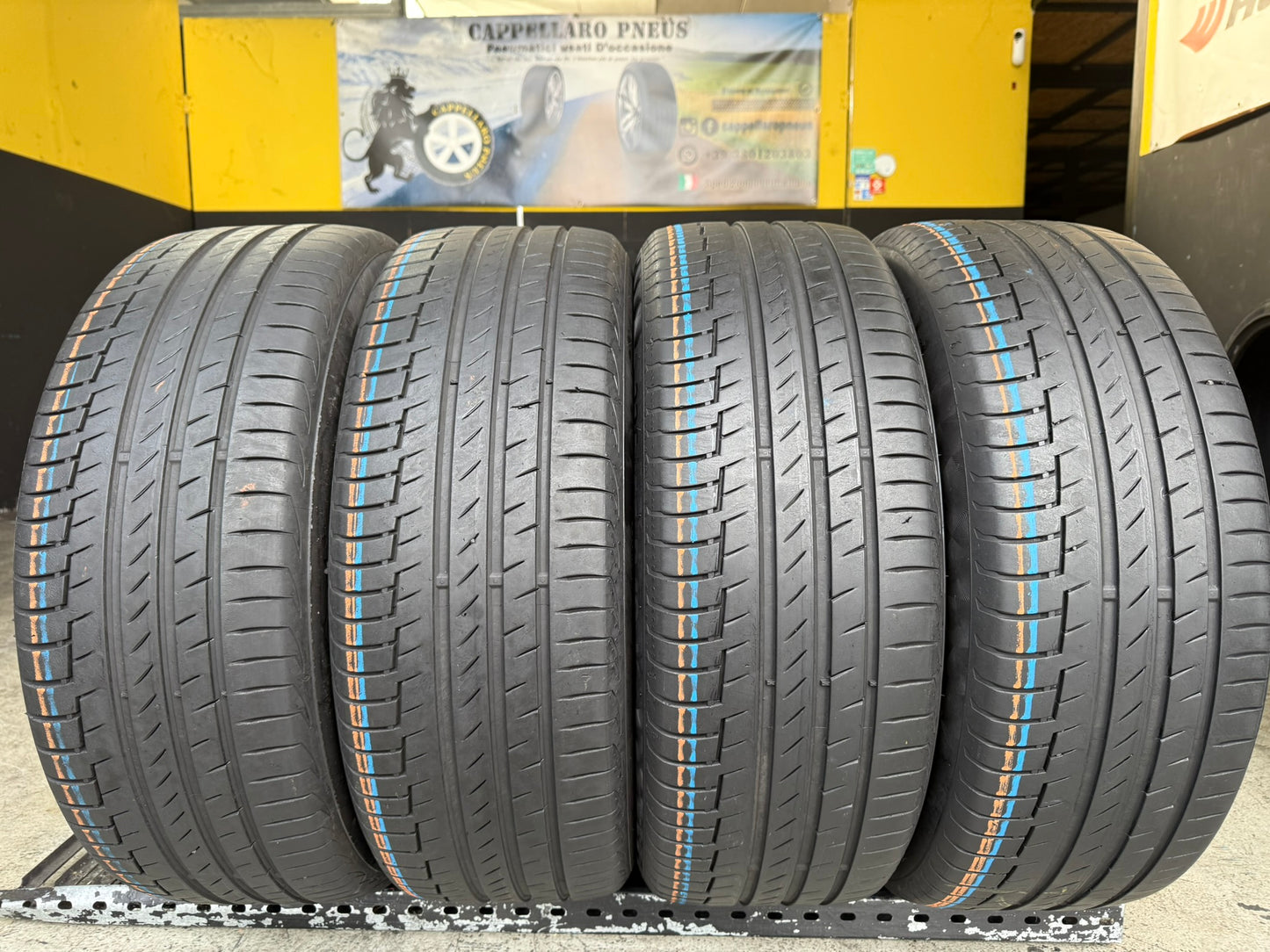 Usato: 4 Gomme 225/55R19 99V Continental Estive 80% residui