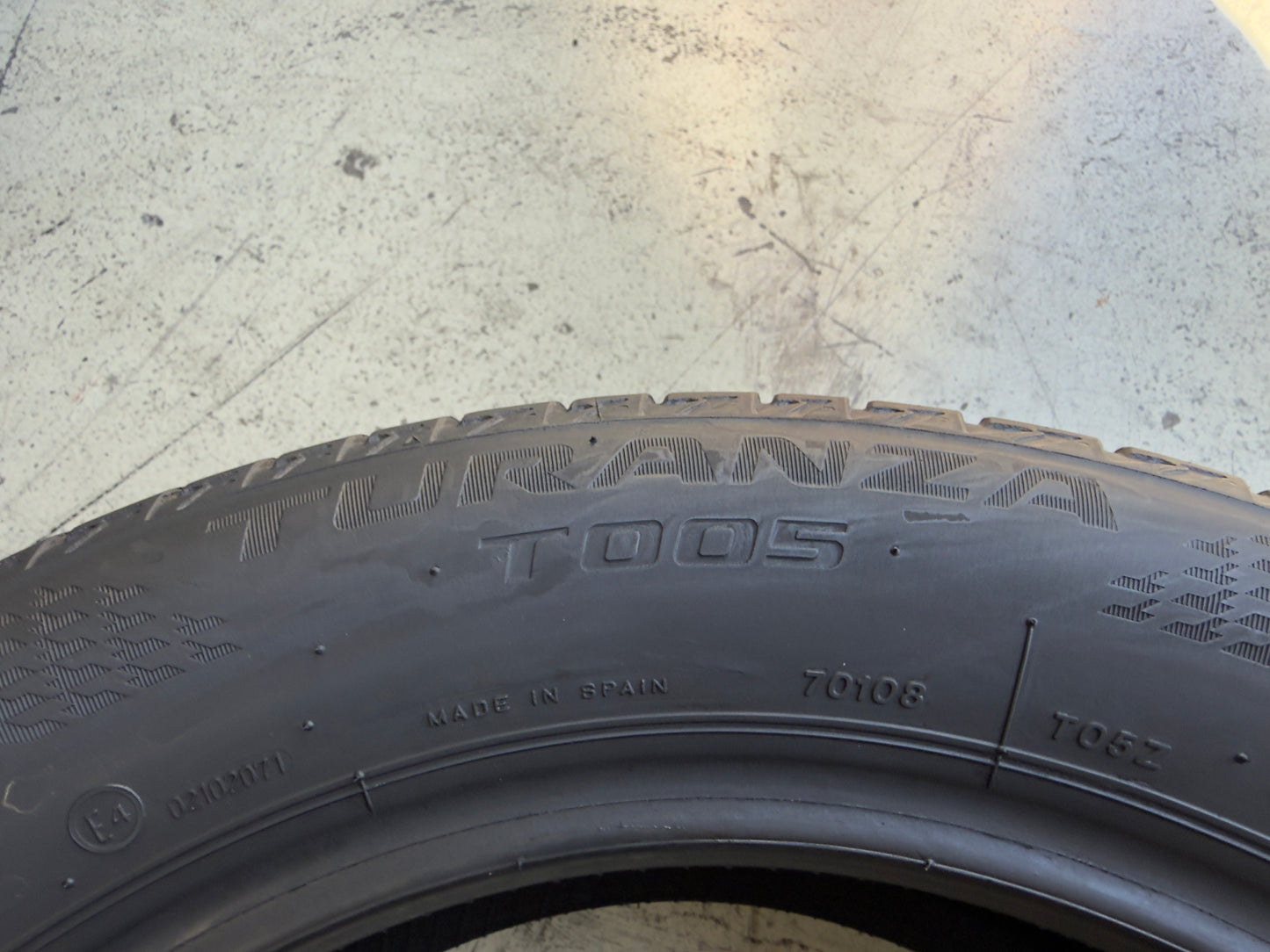 Usato: 4 Pneumatici Bridgestone Ecopia EP150 / Turanza T005 205/55R16 91V Estivi 85-90% Residui