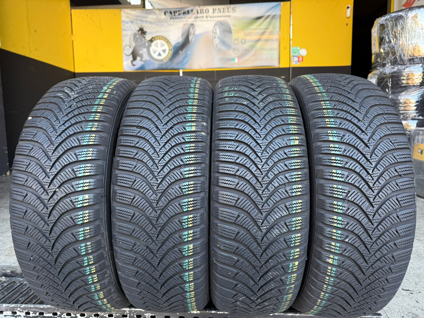 Usato: 4 Gomme 195/60R16 89H Hankook Invernale 85% residui