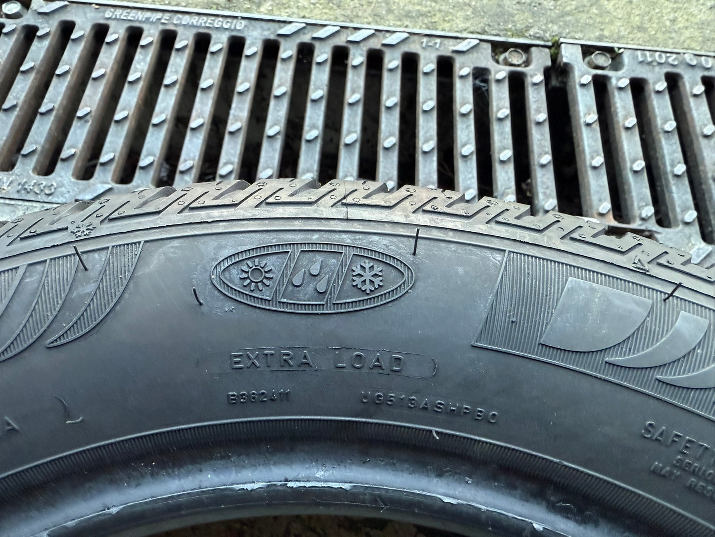Usato: 4 Gomme 185/60R15 88H XL Fulda 4 Stagioni 70% residui