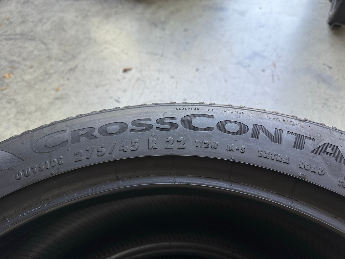 Usato: 2 Pneumatici Continental CrossContact RX 275/45R22 112W XL LR Estivi 85% Residui