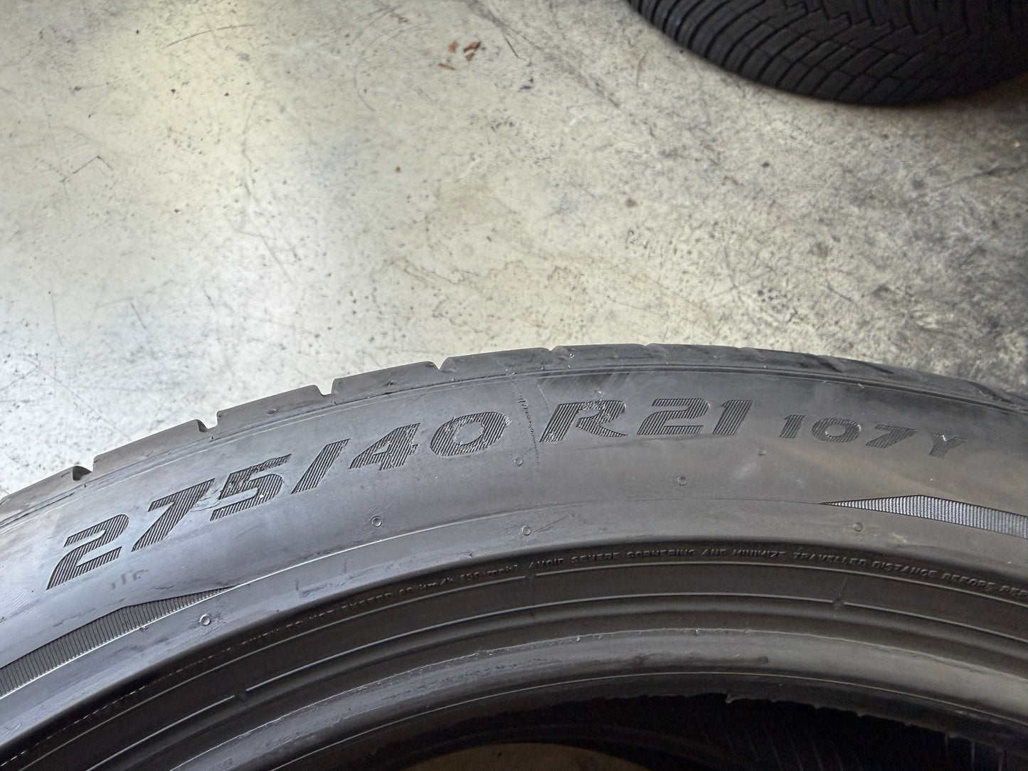 Usato: 2 Pneumatici Pirelli P Zero (PZ4) 275/40R21 107Y XL * RSC Run Flat Estivi 85% Residui