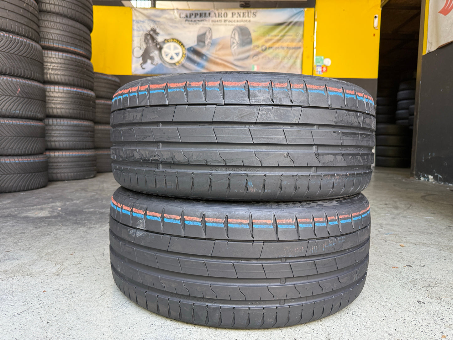 Usato: 2 Pneumatici Continental SportContact 7 245/40R21 100Y XL FR EVc Estive 90% Residui