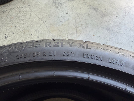 Usato: 2 Pneumatici Continental EcoContact 6Q 245/35R21 96Y XL * MO ContiSilent Estive 95% Residui