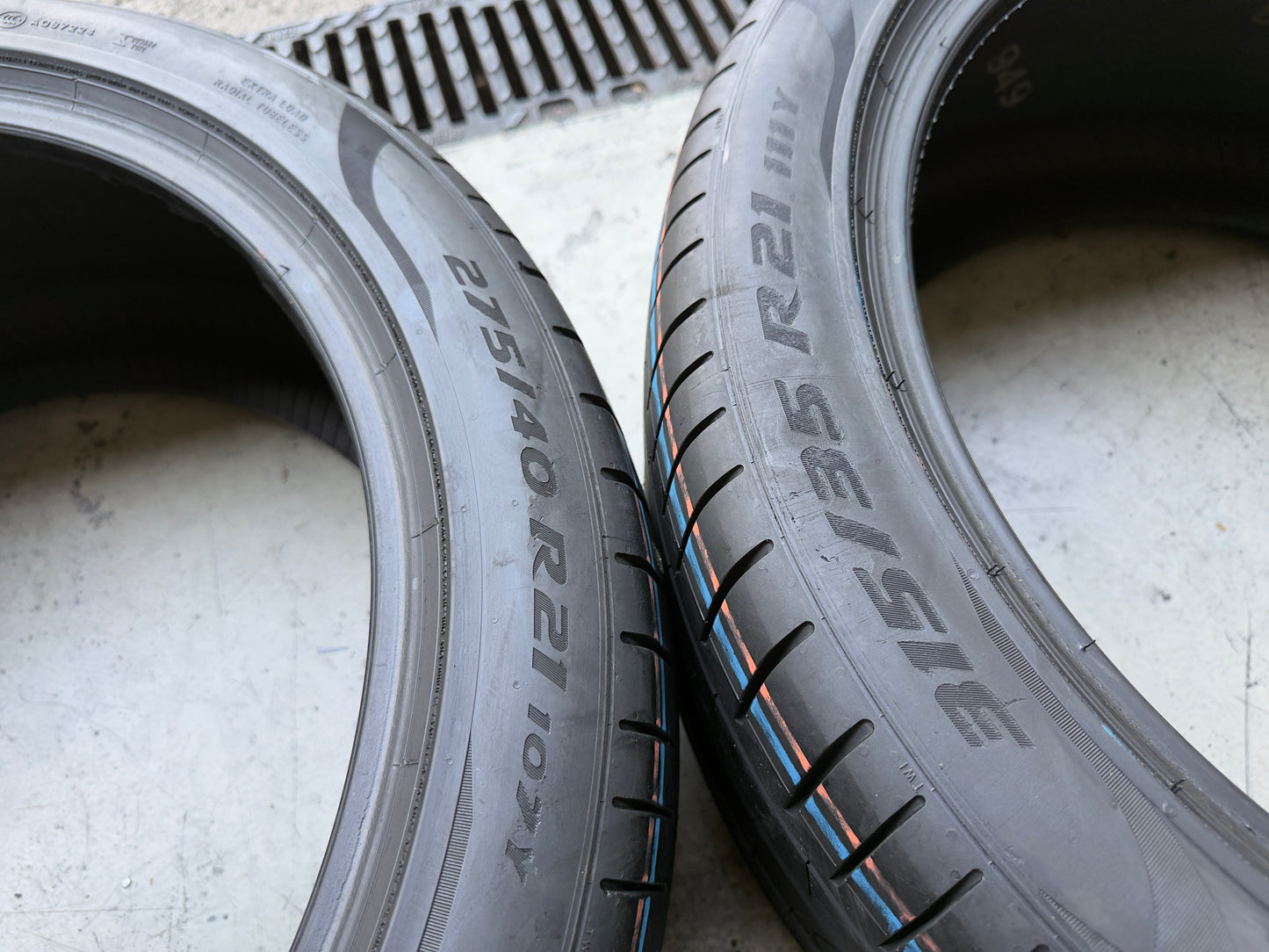 Usato: 4 Pneumatici Pirelli P Zero PZ4 275/40R21 107Y + 315/35R21 111Y XL * BMW Run Flat 85-90% Residui