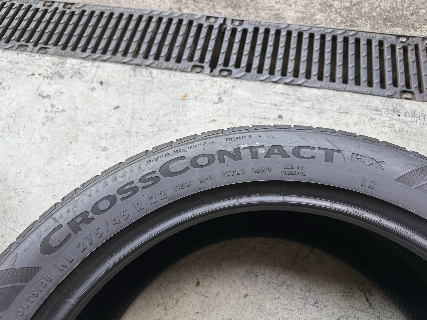 Usato: 4 Pneumatici Continental CrossContact RX 275/45R22 115W XL HL LR 95% Residui