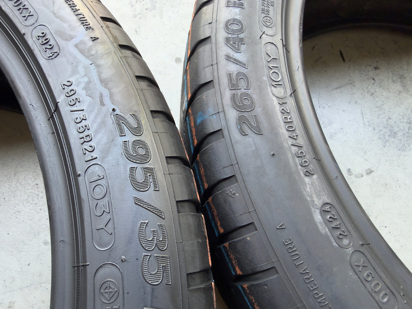 Usato: 4 Pneumatici Michelin Latitude Sport 3 265/40R21 101Y + 295/35R21 103Y Estive 85% Residui