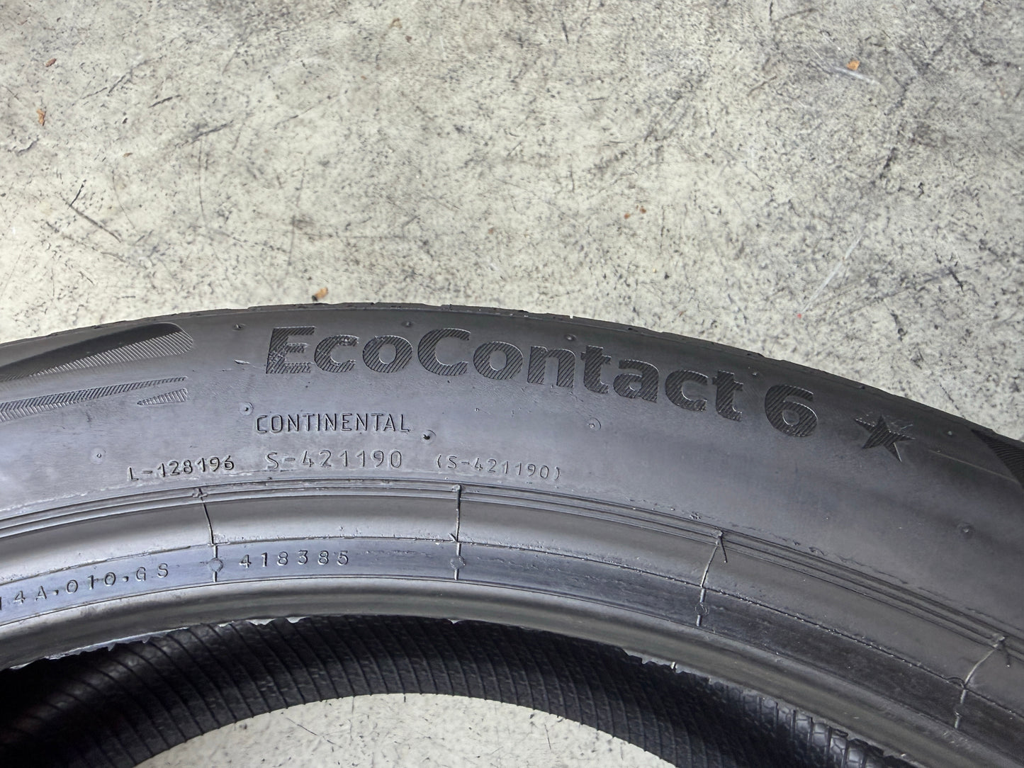 Usato: 4 Pneumatici Continental EcoContact 6 275/35R22 104Y + 315/30R22 107Y XL * BMW EVc Estive 90% Residui