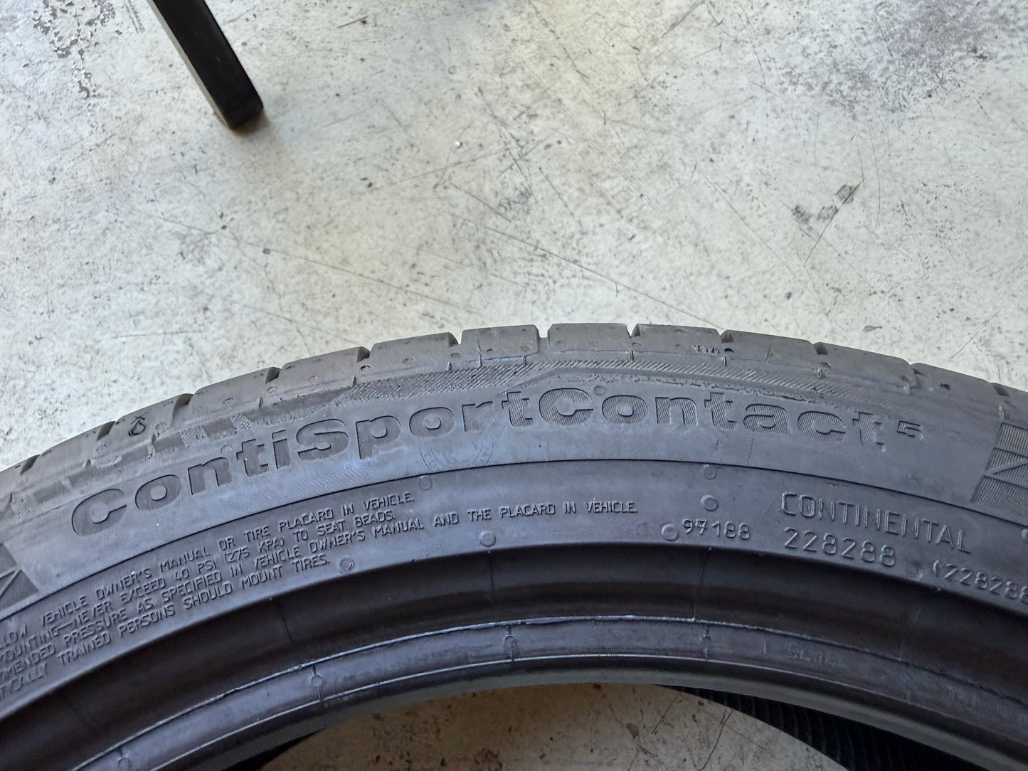 Usato: 4 Pneumatici Continental ContiSportContact 5 215/45R17 91W XL Estivi 90% Residui
