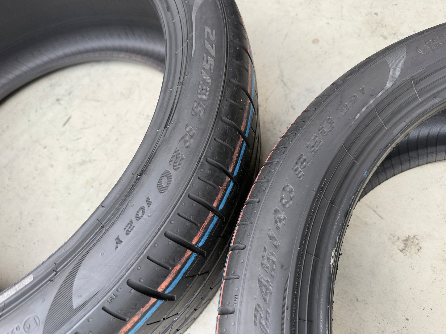 Usato: 4 Pneumatici Pirelli P Zero PZ4 245/40R20 99Y + 275/35R20 102Y XL * MO FSL Estivi 85% Residui