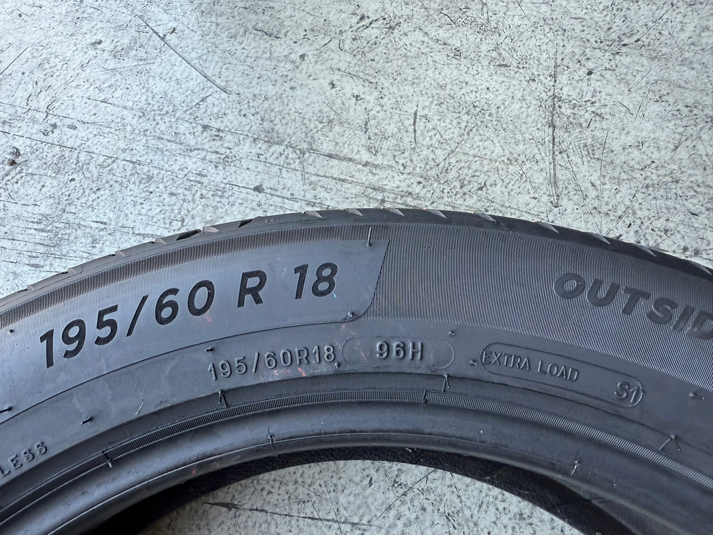 Usato: 4 Gomme 195/60R18 96H XL Michelin Estive 80% residui
