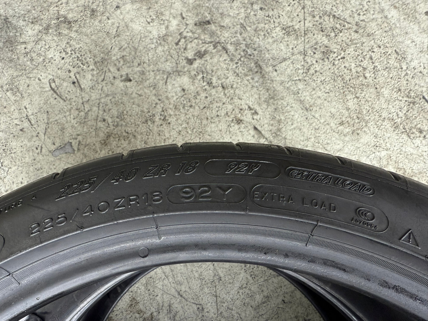 Usato: 2 Gomme 225/40R18 92Y XL Michelin Estivi 99% Residui