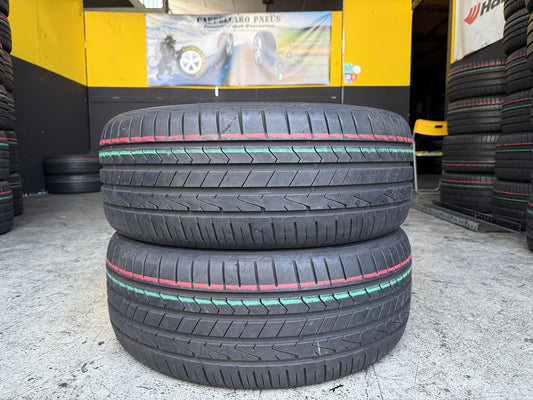 Usato: 2 Gomme 235/55R18 100V Hankook Estive 90% Residuo
