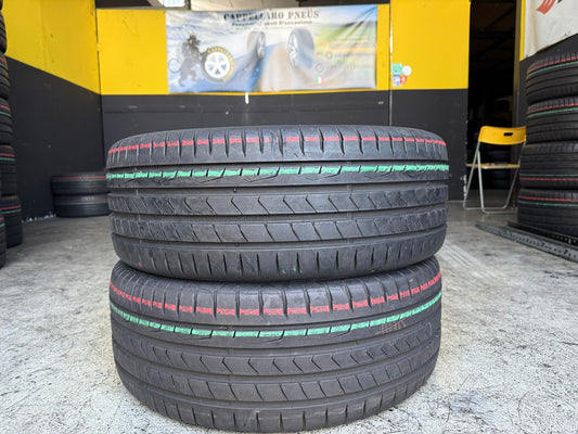 Usato: 2 Gomme 235/55R18 100V Continental Estive 95% Residuo