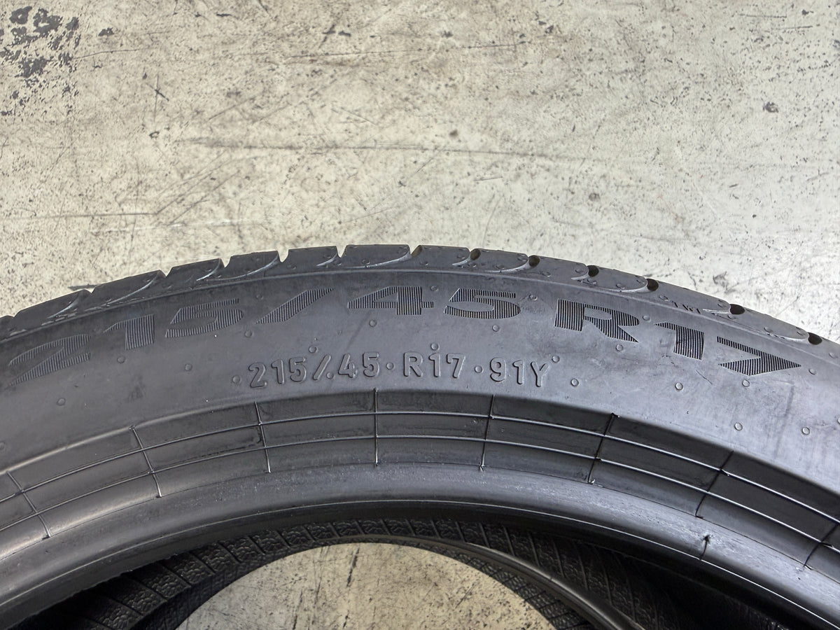 Usato: 2 Pneumatici Pirelli Powergy 215/45R17 91Y Estivi 90% Residui