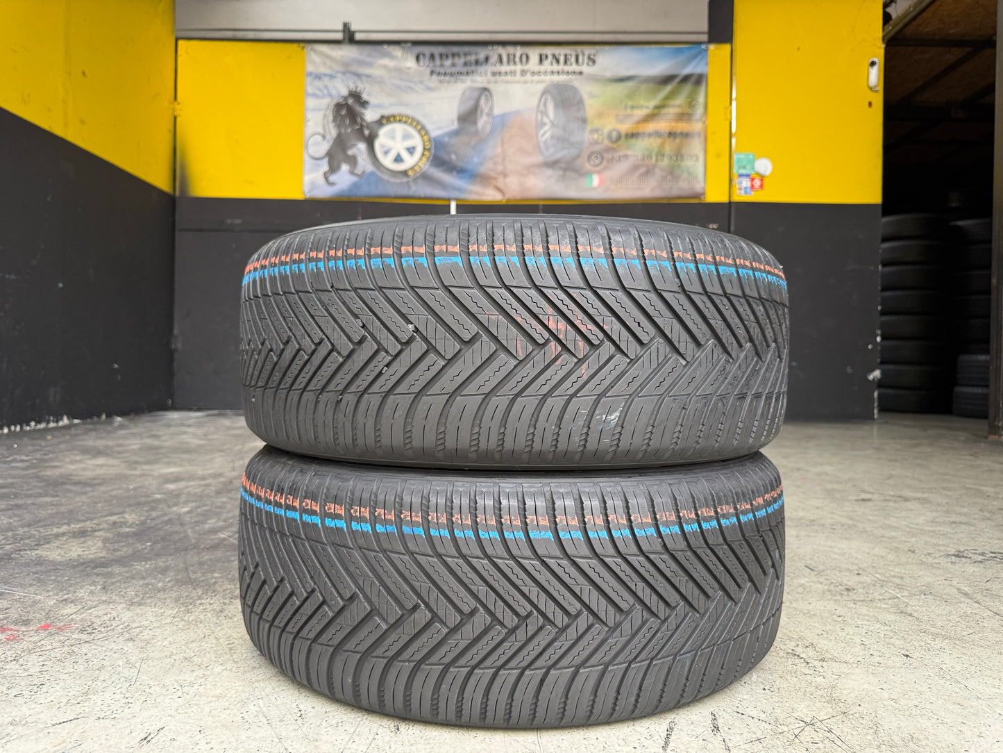 Usato: 2 Pneumatici Hankook Kinergy 4S2 X H750A 225/50R18 95V M+S 3PMSF 4 Stagioni 90% Residui