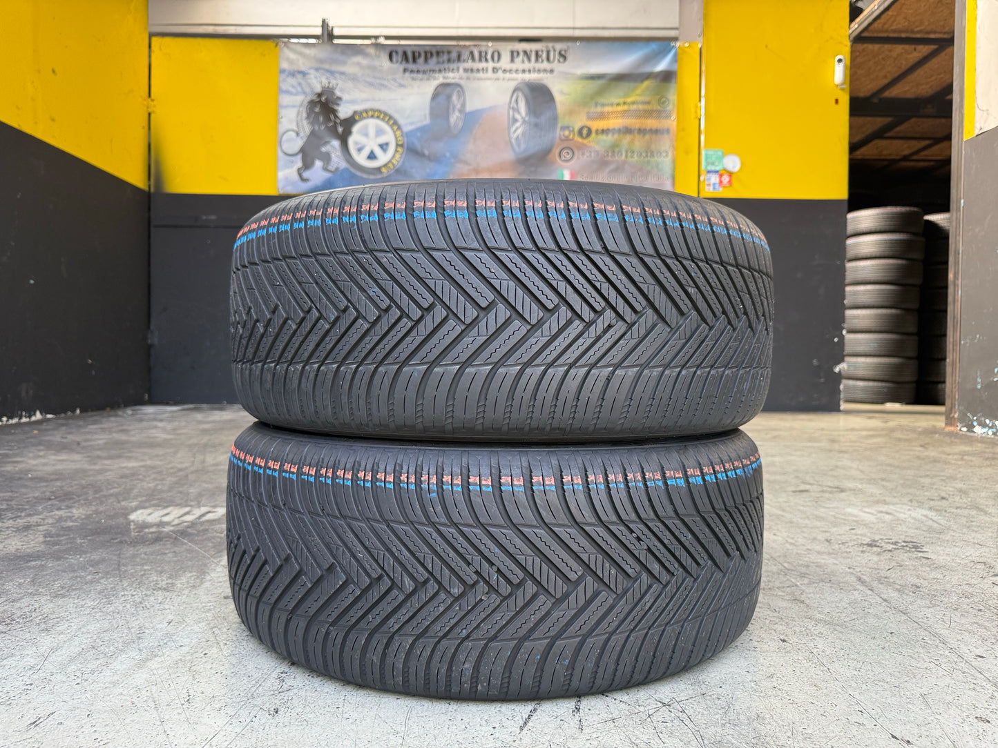 Usato: 2 Pneumatici Hankook Kinergy 4S2 X H750A 255/50R19 107W XL 4 Stagioni 90% Residui