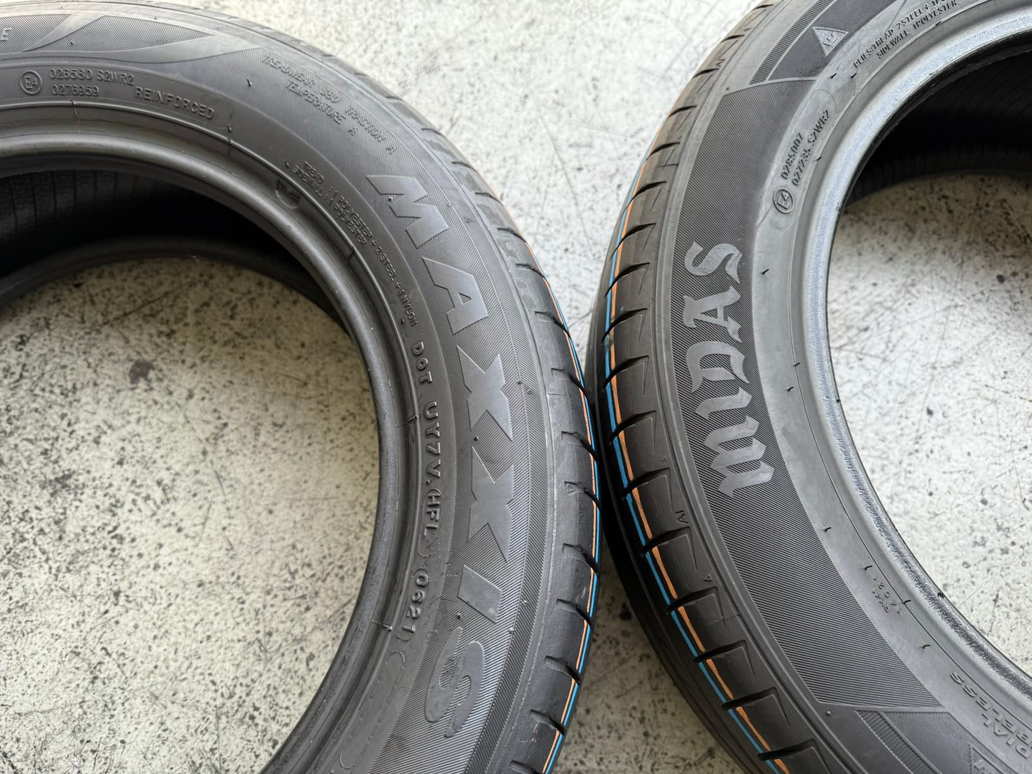 Usato: 4 Gomme 185/60R15 88H XL Midas+Maxxis Estive 90% residui