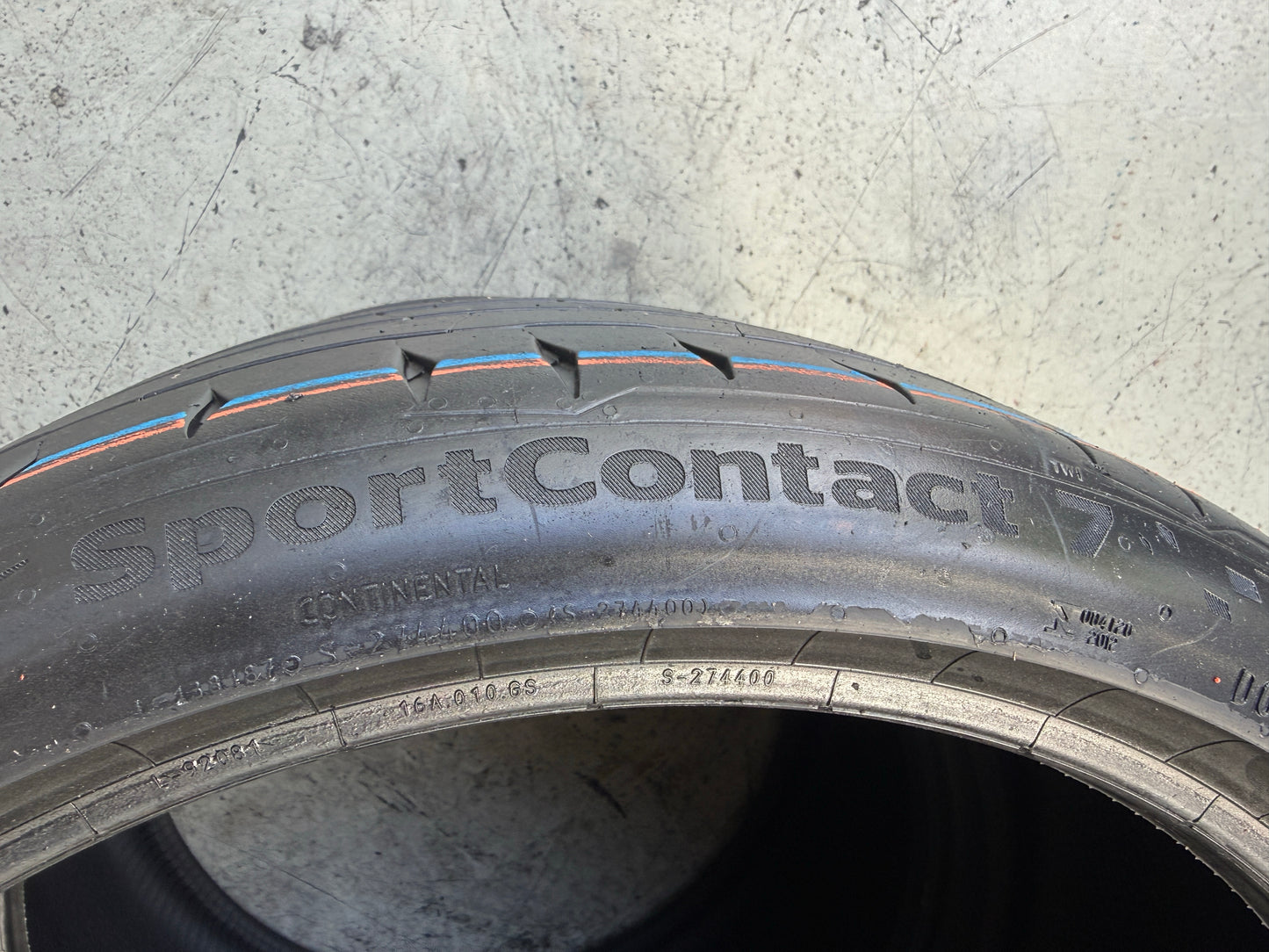 Usato: 2 Pneumatici Continental SportContact 7 235/35R19 91Y XL FR EVc Estivi 85% Residui