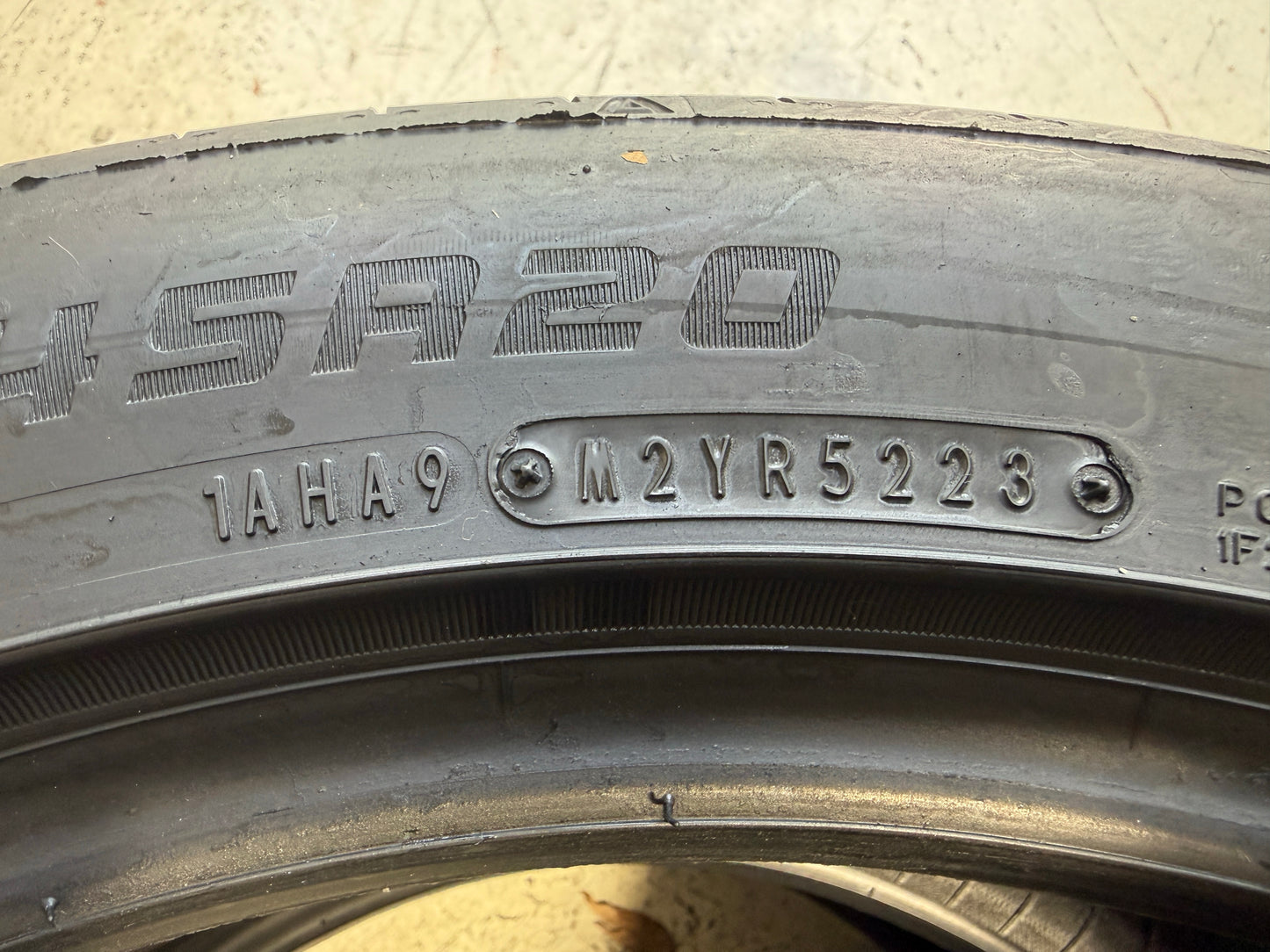 Usato: 2 Pneumatici Falken Azenis FK520 255/45R20 105Y XL Estivi 90% Residui