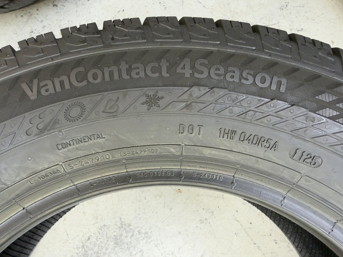 Usato: 4 Pneumatici Continental VanContact 4Season 225/65R16C 112/110R 4 Stagioni 70-80% Residui