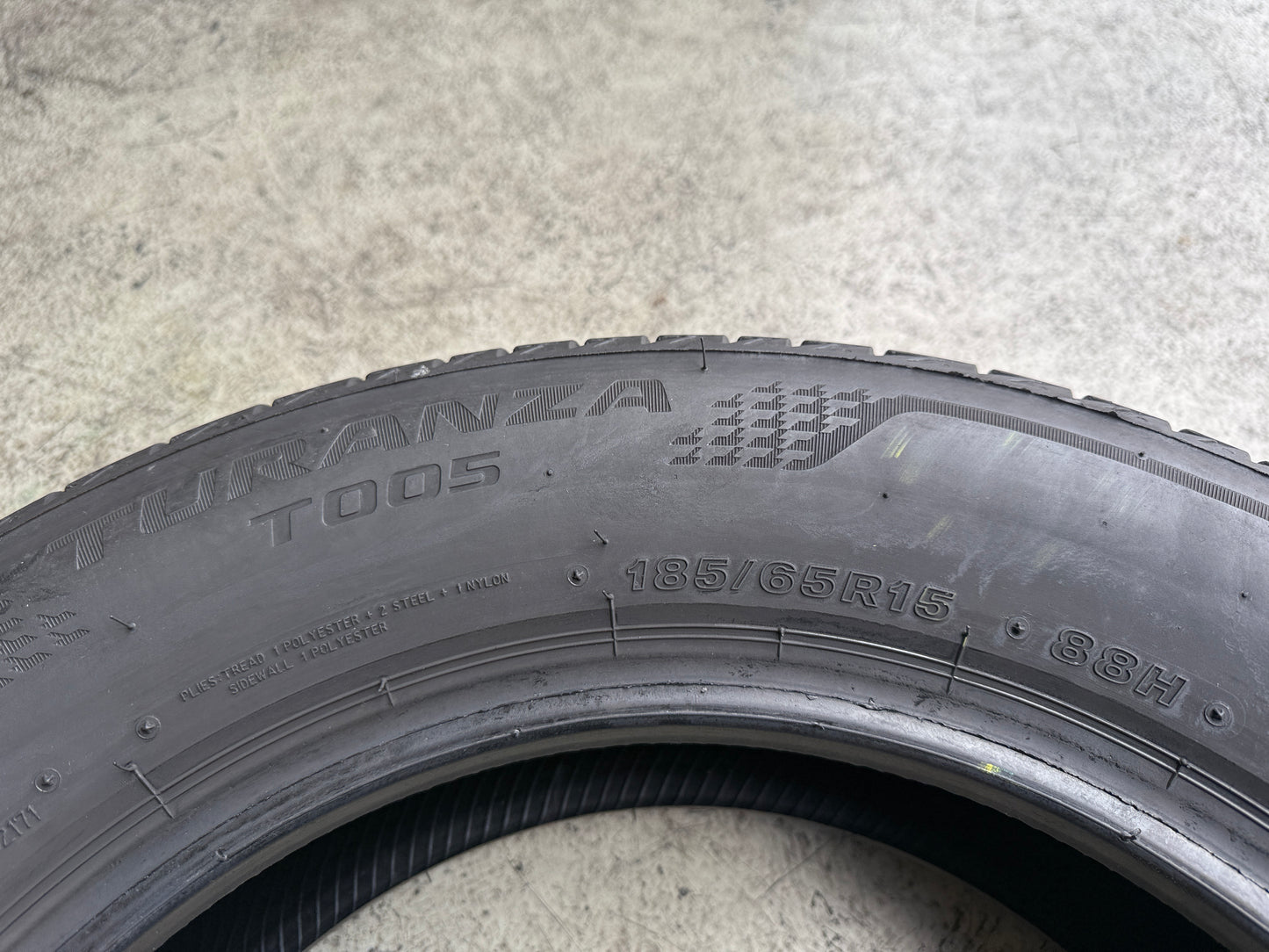 Usato: 4 Gomme 185/65R15 88H Bridgestone Estive 85% residui