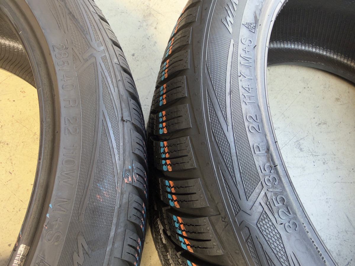 Usato: 4 Pneumatici Vredestein Wintrac Pro+ 285/40R22 110W + 325/35R22 114Y XL Invernali 98% Residui