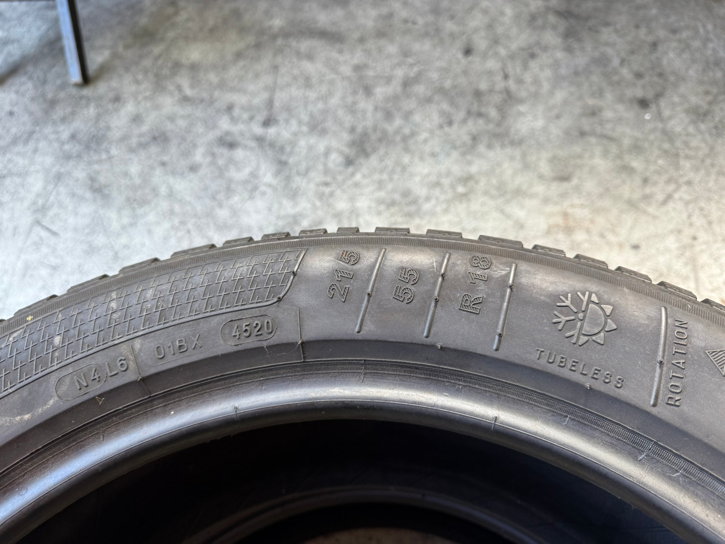 Usato: 2 Gomme 215/55R18 99V XL Kleber 4 Stagioni 75% residui