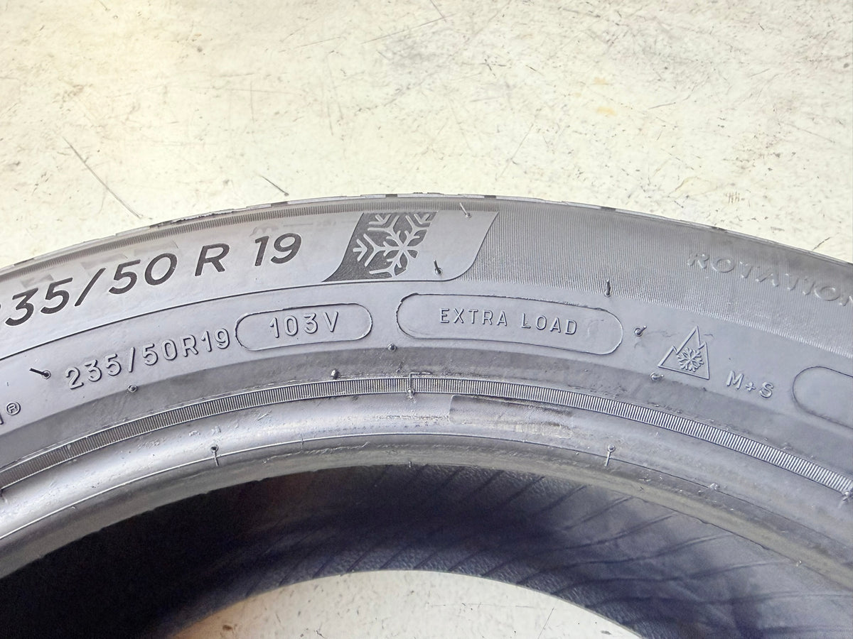 Usato: 4 Pneumatici Michelin Pilot Alpin 5 SUV 235/50R19 103V XL Invernali 95% Residui
